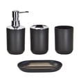 thumbnail image 4 of Juego de accesorios de baño Decoración de baño Dispensador de jabón Negro, 4 of 9