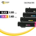 thumbnail image 3 of Toner Bank 4-Pack Compatible Toner Cartridge for Xerox 106R03480 106R03477 106R03479 106R03478 Phaser 6510N 6510DN 6510DNM 6510DNI WorkCentre 6515N 6515DN 6515DNM 6515DNI (Black Cyan Yellow Magenta), 3 of 8