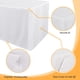 thumbnail image 4 of Mantel Obstal, paquete de 2 unidades, para mesa rectangular de 6 pies, color blanco, 4 of 9
