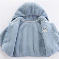thumbnail image 4 of Hicidod Baby Fleece Jackets Cute Hooded Zipper Fall Winter Coats Lightweight Long Sleeve Thick Warm Toddler Outerwear, 4 of 6