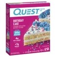 thumbnail image 3 of Quest Protein Bar, Birthday Cake Flavored, Gluten Free, 20g of Protein, 4 Count, 3 of 11