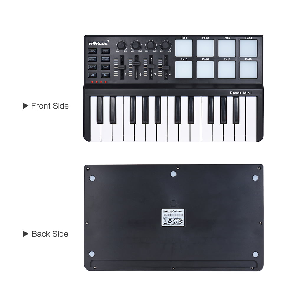 WORLDE Panda MINI 25-Key Ultra-Portable USB MIDI Keyboard 