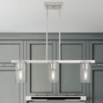 thumbnail image 6 of Livex Lighting - Clarion - 3 Light Linear Chandelier In Contemporary Style-14.75, 6 of 10