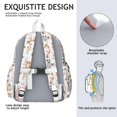 thumbnail image 5 of Cute Cartoon Dog Backpack for School,Cute School Bag,Schoolbag with Adjustable Shoulder Straps & Padded Back,13.4"x11"x4.7", 5 of 6