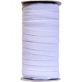 thumbnail image 1 of Banda elástica plana de 50 yardas de longitud para coser cordón elástico elástico para proyectos de bricolaje, artes y manualidades (blanco, 1/2 pulgada de ancho), 1 of 4