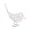 White, variant on Iron Bird Decor Hollow Metal Bird Statue, Wrought Iron Couple Bird Figurine for Shelf Table Desktop, Black Modern Art Sculpture