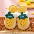 thumbnail image 4 of Binhe Cartoon Strawberry Pattern Bedroom Slippers for Kids Cotton Slippers Girls Boys House Slippers Winter Warm Indoor Shoes with Lined Indoor Shoes for toddler, 4 of 4