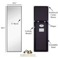 thumbnail image 4 of Hamilton Hills Polished Silver Full Length Mirror For Floor Full Body Standing, 4 of 7