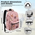 thumbnail image 7 of Psesaysky Chicken Floral Bees Trippy Mushroom Backpack Kids School Bag, Cartoon Butterfly Snail BookBags 4 Pcs Lunch Box Water Bottle Carrier Bag, Starry Girls Boys Large Capacity Rucksack, 7 of 7