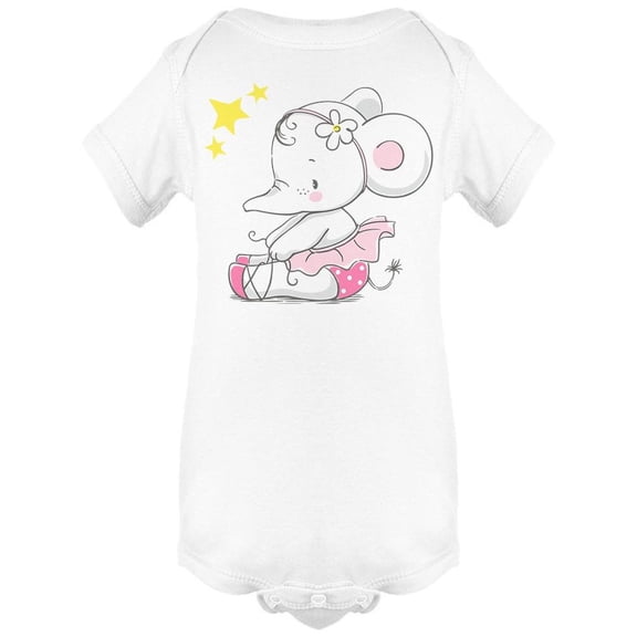 Hand Drawn Elephant Sketch Bodysuit Infant -Image by Shutterstock, Newborn