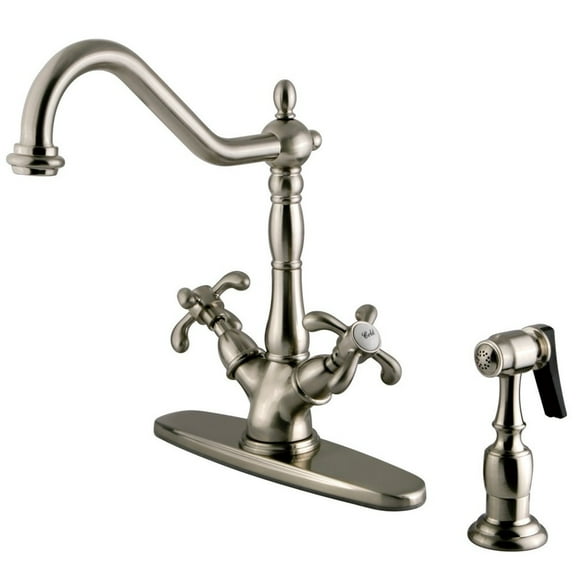 Kingston Brass Two Handle Single-Hole Kitchen Faucets KS1238TXBS