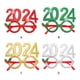 thumbnail image 5 of Bewildely Montura de gafas duradera y elegante 2024 para gafas duraderas, suministros para fiestas, montura de gafas 2024 Kits de decoración para fiestas plata, 5 of 6