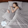 thumbnail image 4 of Juego de sábanas Bedsure GentleSoft Deep Pocket Queen, color gris claro, 4 of 6