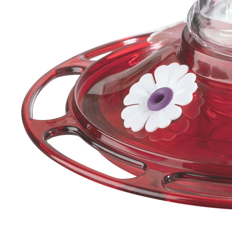 More Birds Diamond Hummingbird Feeder, 30-Oz Nectar Capacity