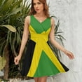 thumbnail image 7 of Simple Jamaican Flag Sundress Sleeveless Dress Summer Women Clothes Dress for Women Dresses, 7 of 7