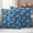 Snow SteelBlue, variant on Green White Floral Outdoor Waterproof Pillow Covers, Farmhouse Retro Botanical Leaves Decorative Square Throw Pillowcase Sofa Cushion Sham for Patio/Couch/Chair, 18"x18" 2 Pack