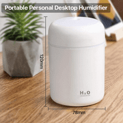 BCOOSS Humidifier for Room Home Small Quiet Ultrasonic Air Portable humidifiers for Bedroom, White