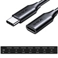 thumbnail image 3 of USB C Extender Cable Supports 4K at 60Hz 240W Charging Perfect for USB C Display Screen Monitors 300cm/2m/1m/1.5m/0.5m, 3 of 8