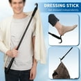 "Kekoy 35"" 3in1 Detachable Long Handle Shoe Horn, Dressing Stick