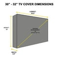 thumbnail image 4 of RANME Outdoor Tv Cover Waterproof Indoor Dust-Proof Furniture Fits Most Mounts Black, 4 of 8