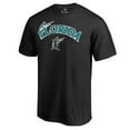 thumbnail image 2 of Men's Black Miami Marlins Cooperstown Collection Wahconah T-Shirt, 2 of 3