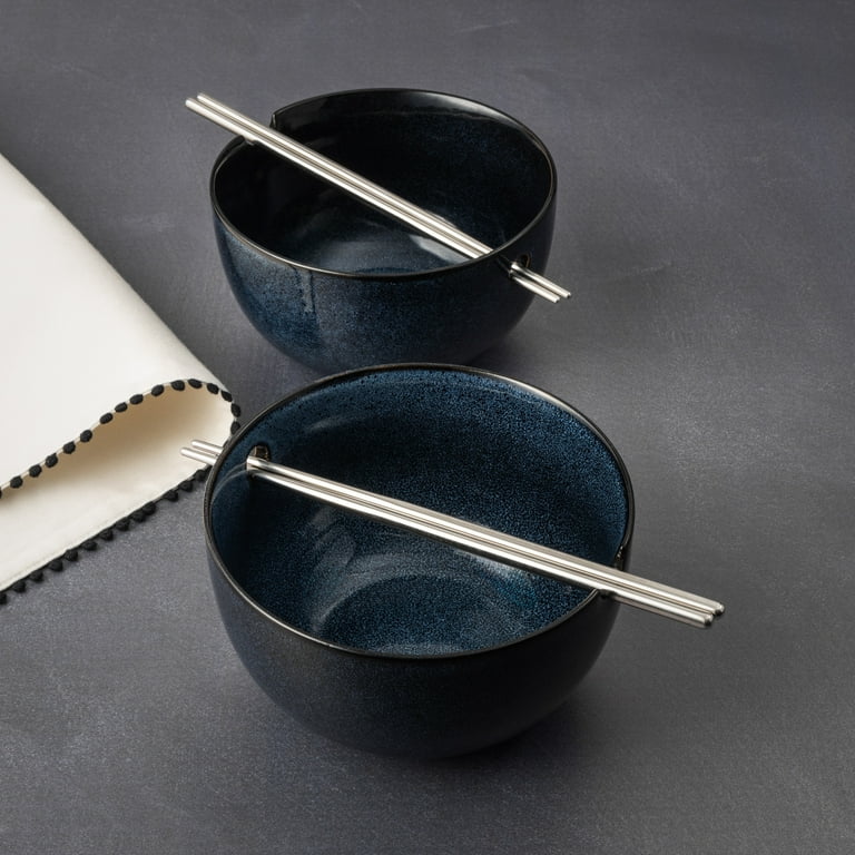 Thyme & Table Atlantic Collection 2 Pack Ramen Bowl Set with