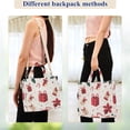 thumbnail image 4 of FORMRS Womens Corduroy Tote Bag Crossbody Shoulder Handbag with Pocket, Red Christmas Gift Pattern, 4 of 7