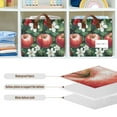 thumbnail image 4 of Yayeee Foldable Storage Basket for Shelves with Handles Waterproof Cloth Bins, Red Apple Pattern, 4 of 7