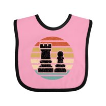 Inktastic Chess Player Retro Sunset Boys or Girls Baby Bib