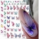 thumbnail image 1 of 6 Sheets Colourful Butterfly Nail Stickers,3D Butterfly Nail Art Stickers Spring Nail Decals Nail Art Supplies Holographic Butterflies Flower Nail Des, 1 of 4