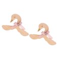 thumbnail image 1 of 2 Piezas Cisne Rosa Arco Bebé Sala De Niños Guardería Abrigo De Madera Ropa Gancho Suspensión Sunnimix Percha, 1 of 8