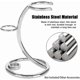 thumbnail image 4 of 2pcs Shaving Razor Brush Stand Metal Universal Beard Brush Holder Professional Shaver Kit Organizer For Men(silver) Banmo, 4 of 5