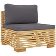 thumbnail image 3 of vidaXL 6 Piece Patio Lounge Set with Cushions Solid Wood Teak, 3 of 9
