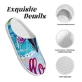 thumbnail image 5 of Lsque Tropical Flamingo Summer Pattern Womens Comfort Cotton on Scuff With Memory Foam and Anti-skid Sole Slipper-37/38, 5 of 7