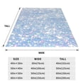 thumbnail image 5 of Bingfone White Bule Glitter Print Flannel Fleece Blanket Throw Blanket For Bed,Sofa,Couch,Travel,Camping(50"X40"), 5 of 9
