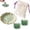 Green, variant on 2Pcs Mahjong Dice Set, Natural Green Crystal Gemstone D6 Dice with Velvet Pouch & Ceramic Tray, 16mm Stone Dice for American Mahjong, Mahjong Accessories, Board Games & Gift for Players