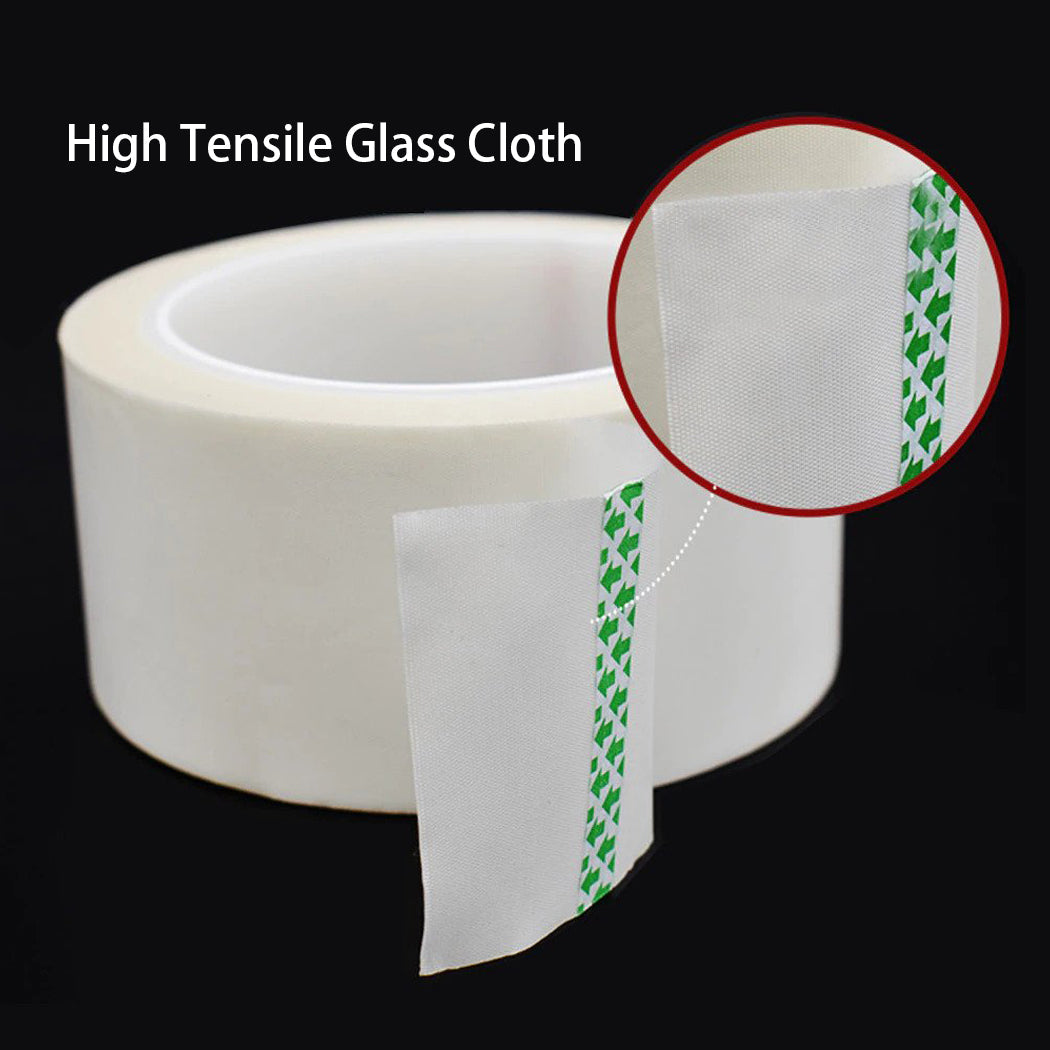 High-Temp Glass Cloth Tape 1.25" x 36 YDS 7 Mils (2 Rolls Pack)