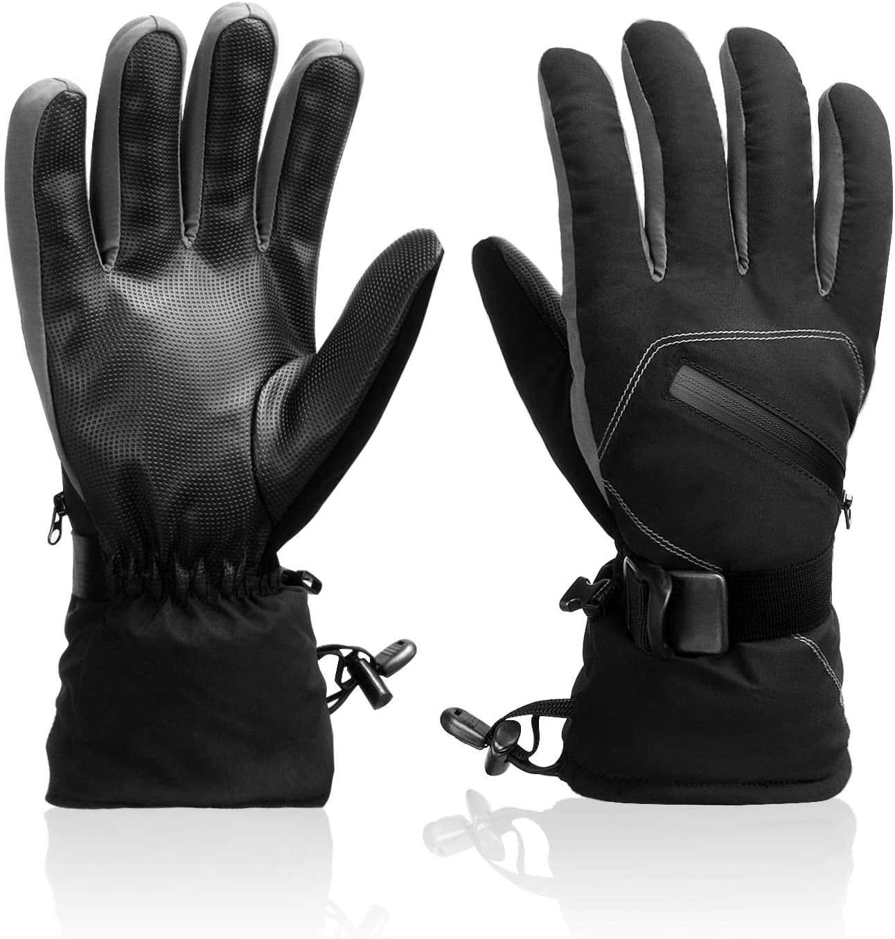 Waterproof & Windproof Winter Snowboard Gloves for Cold Weather Skiing & Snowboarding for Men & Women Ski & Snow Gloves 