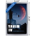 thumbnail image 3 of Star Wars: Yavin - Visit Yavin by Russell Walks 23 Wall Poster, 14.725" x 22.375" Framed, 3 of 5