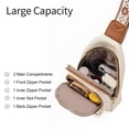 thumbnail image 2 of GAEKEAO Sling Bag for Women Crossbody Bags Fanny Pack Vegan Leather Chest Bag Travel Shoulder Belt Purse Backpack Gifts, 2 of 7