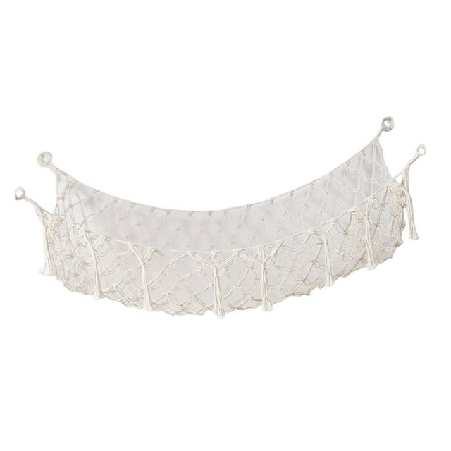 Hamaca de peluche cuadrada de 53,15 x 25,59 pulgadas para baño de niños. Blanco