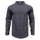 thumbnail image 3 of pstuiky Camisas de manga larga de invierno para hombre, Camisa de color liso para hombre, de botonadura sencilla, con solapa y manga larga Tops de talla grande para hombre l, 3 of 5