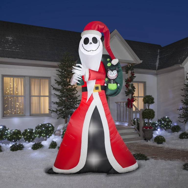 Gemmy Airblown Jack Skellington as Sandy Claws, 60 in. Nightmare Gemmy Airblown Jack Skellington as Sandy Claws, 60 in. Nightmare