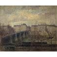thumbnail image 2 of Victor Lecomte 14x12 Gold Ornate Wood Frame and Double Matted Museum Art Print Titled - Le Pont De La Tournelle (1918), 2 of 4