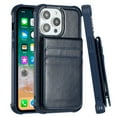 thumbnail image 2 of For Apple iPhone 13 (6.1") Magnetic Wallet Leather Compatible With Independent Magsafe Detachable Card Holder Cover ,Xpm Phone Case [ Blue ], 2 of 4