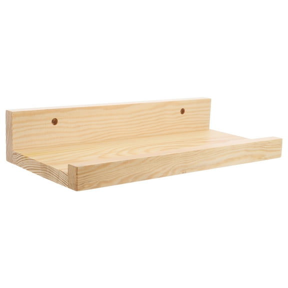 Raindrops Floating Shelf Wooden Book Picture Frame Display Shelf Wall-mounted Display Rack