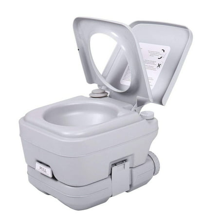 Ktaxon 2.8 Gallons Portable Toilet, 10L Leak Proof Flushable Water Porta Potty/Potti with Detachable Tanks, for for Car, Boat, Caravan, Campsite,