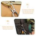 thumbnail image 3 of Tool Key Ring Belt Holder Heavy Duty Chain for Keychain Accessories Concise Loop Alloy 12 Pcs, 3 of 6