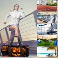 thumbnail image 6 of Pumpkin Weekender Gym Dance Shoe Bag - Size 17.7 Inches. Interior Zipper Pocket. Large Capacity, 6 of 6