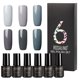 thumbnail image 1 of Set de 6 esmaltes en gel ROSALIND para uñas naturales y artificiales, secado rápido con lámpara UV, ideal para uso profesional o en casa., 1 of 6